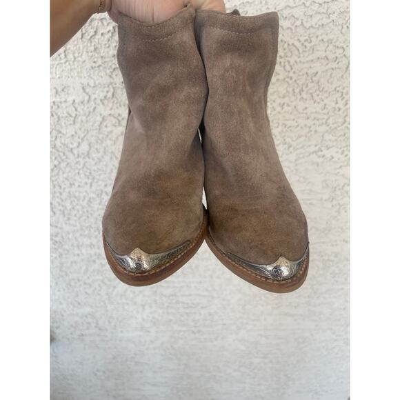 Jeffrey Campbell Ankle Booties Suede Ankle Booties w/ silver detail - 6.5 - Picture 8 of 9